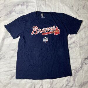 Braves MLB T Shirt Unisex Mens Size Large Blue Freeman 5 S/S Top i85